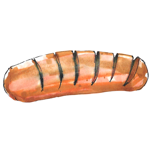 Wurst o. Darm vom Apfelschwein